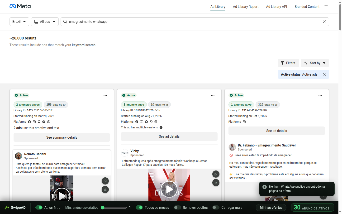 Nova aba/link após o desbloqueio.